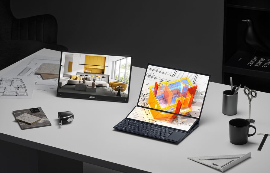 華碩雙螢幕筆電Zenbook Pro 14 Duo OLED獲最佳產品金獎。